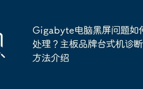 Gigabyte电脑黑屏问题如何处理？主板品牌台式机诊断方法介绍