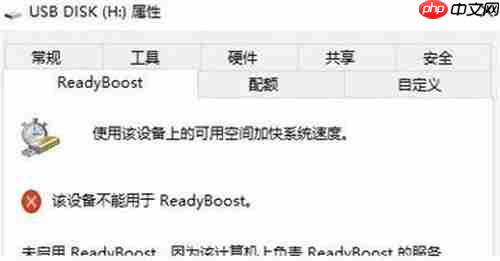 win10打不开readyboost功能怎么办?