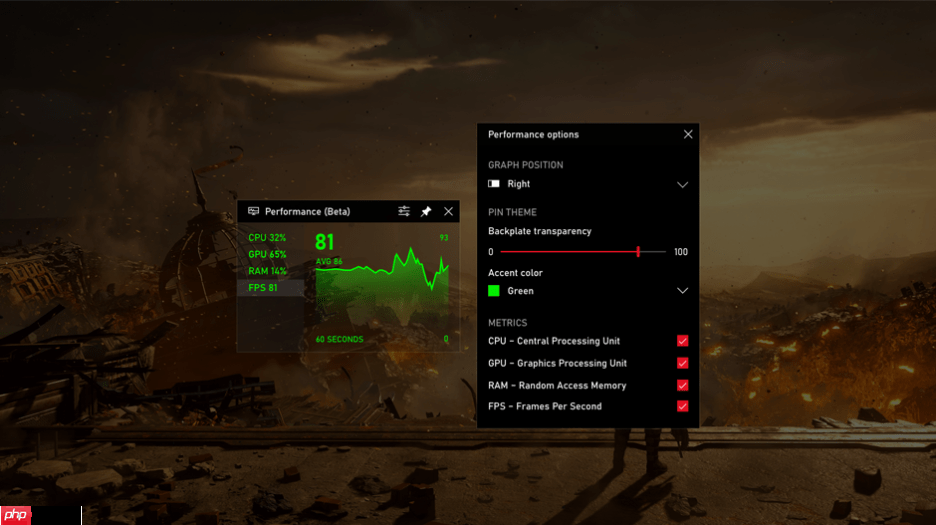 Win10系统新特性:Xbox支持显示实时帧数!