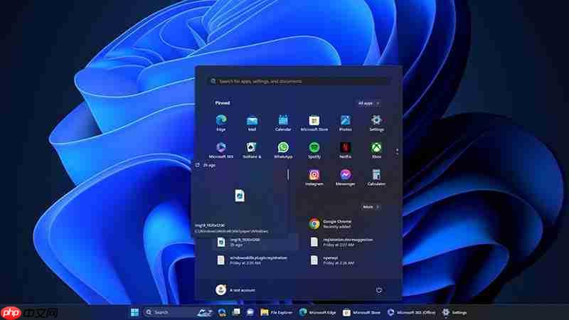 windows 11 23h2带来实用功能:开始菜单新增缩略图预览
