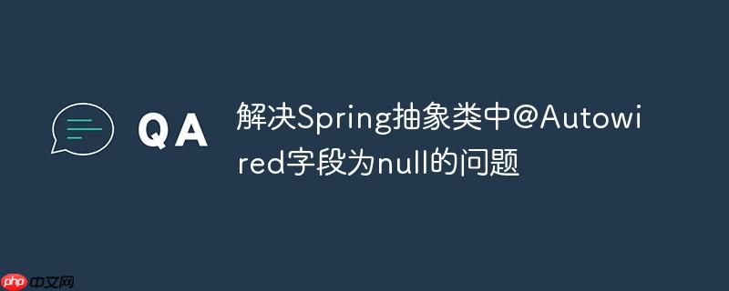 解决Spring抽象类中@Autowired字段为null的问题