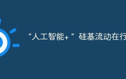 “人工智能+ ”  硅基流动在行动