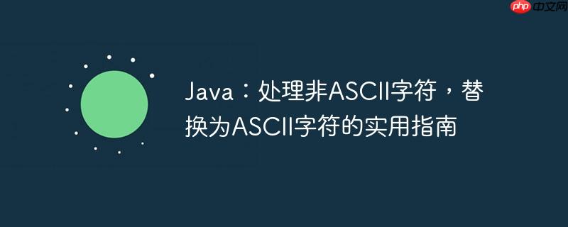 java:处理非ascii字符,替换为ascii字符的实用指南