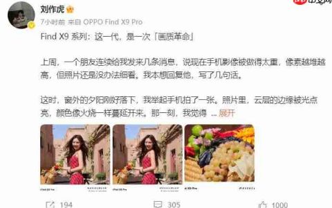 画质革命！OPPO Find X9系列释出2亿像素样张