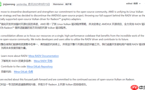 AMD宣布终止AMDVLK驱动！转向全力支持RADV