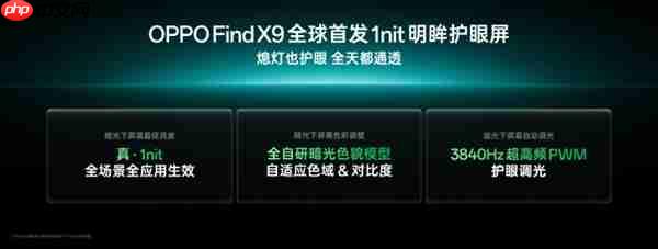 OPPO Find X9系列全球首发自研1nit明眸护眼屏:显示超越iPhone 成本极高