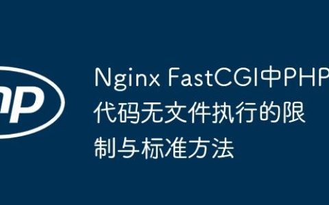Nginx FastCGI中PHP代码无文件执行的限制与标准方法