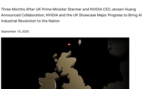 NVIDIA 与欧洲 AI 供应商合作，在英国建立 AI 基础设施