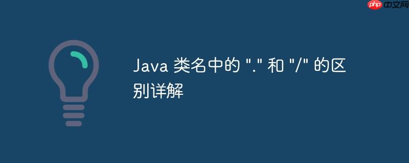 java 类名中的