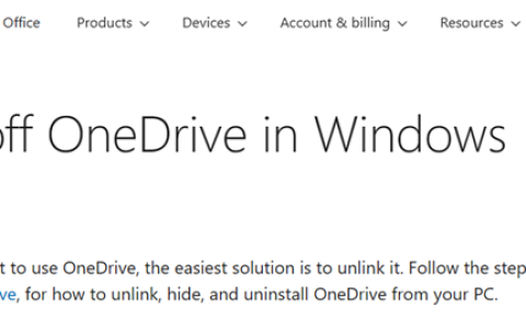 微软允许Windows 10/11 用户卸载 OneDrive：发文指导！