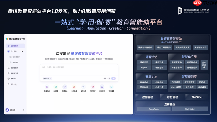 2025腾讯全球数字生态大会:腾讯教育智能体平台正式发布,AI+人才培养体系升级