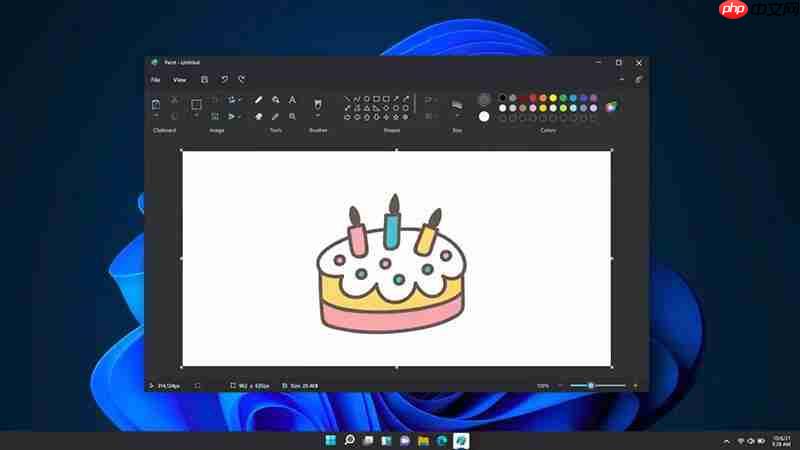 windows 11 paint应用正式推出暗黑模式,提升用户体验