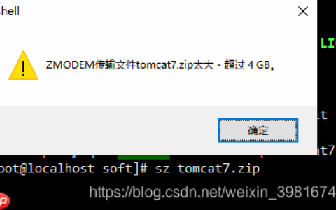 [1039]linux使用sz命令下载大于4G的文件到windows