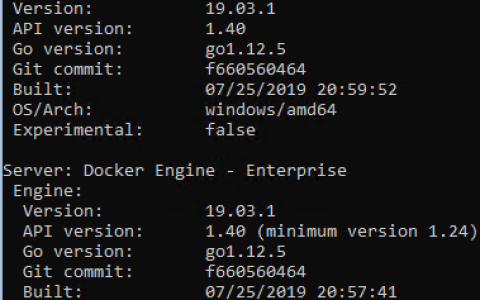 如何卸载 Azure 上的 Windows Server v1903 自带的 docker