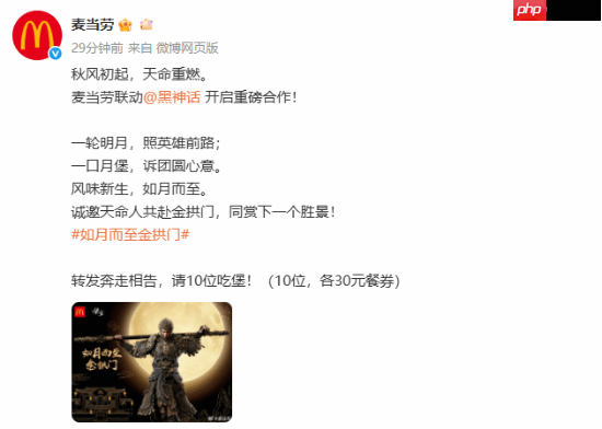 《黑神话:悟空》联名麦当劳更多周边公开!让人非常心动