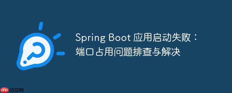 spring boot 应用启动失败:端口占用问题排查与解决
