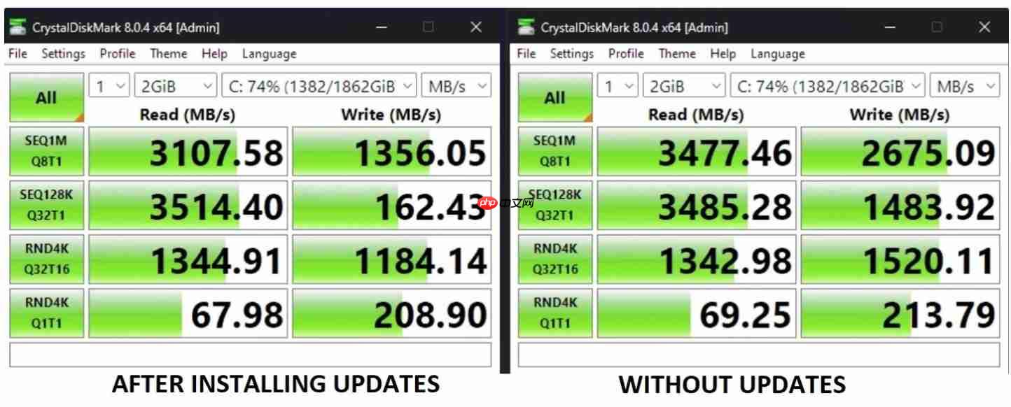 Win11更新补丁导致SSD固态硬盘速度下降