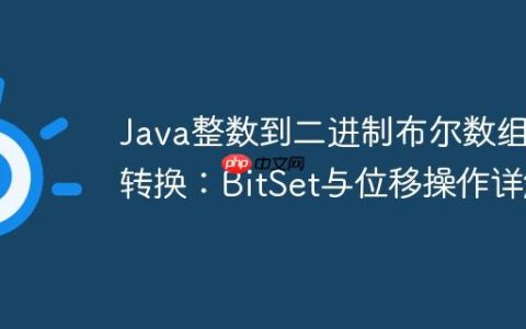 Java整数到二进制布尔数组的转换：BitSet与位移操作详解