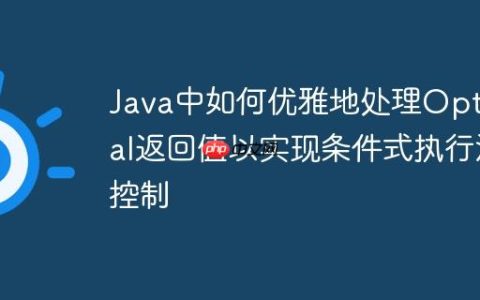 Java中如何优雅地处理Optional返回值以实现条件式执行流控制