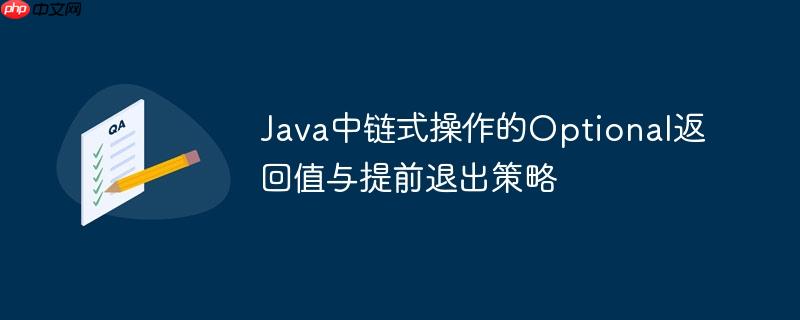 Java中链式操作的Optional返回值与提前退出策略