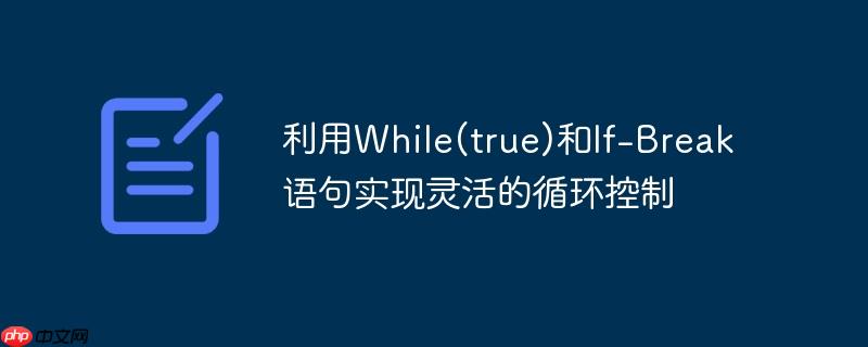 利用While(true)和If-Break语句实现灵活的循环控制