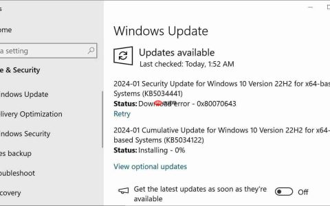 微软承认部分 WinRE 分区无法承载 1 月更新，导致 Win10、Win11
