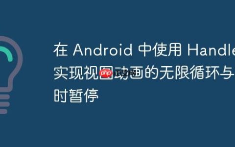 在 Android 中使用 Handler 实现视图动画的无限循环与定时暂停