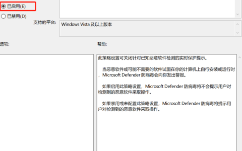 Windows10关闭Microsoft Defender防病毒实时保护