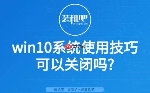 win10系统使用技巧可以关闭吗?