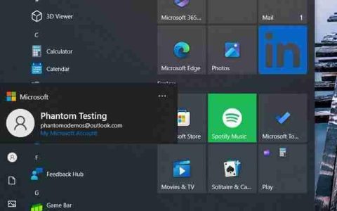 微软为 Windows 10 系统添加“新功能”：账户管理器
