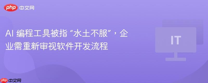 ai 编程工具被指 “水土不服”,企业需重新审视软件开发流程