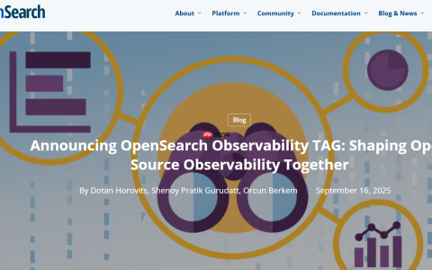 OpenSearch 宣布成立 Observability TAG