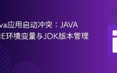 解决Java应用启动冲突：JAVA_HOME环境变量与JDK版本管理指南