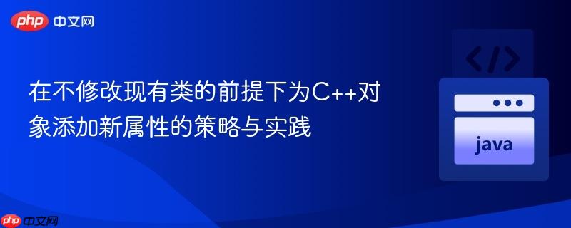 在不修改现有类的前提下为C++对象添加新属性的策略与实践