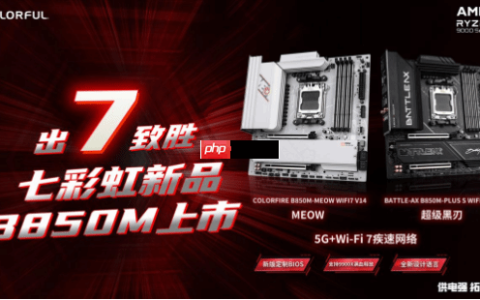 七彩虹高颜值WIFI7新品主板发布，战斧超级黑刃与MEOW B850开启预约
