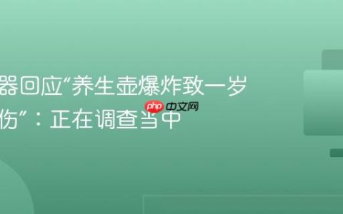 小熊电器回应“养生壶爆炸致一岁孩童烫伤”：正在调查当中