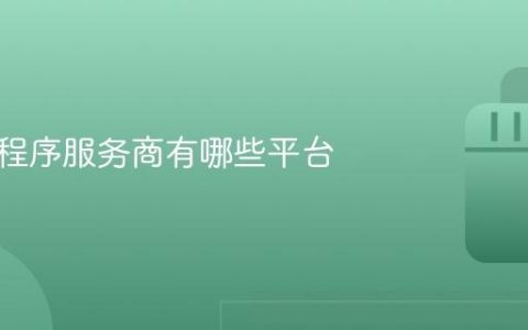 抖音小程序服务商有哪些平台