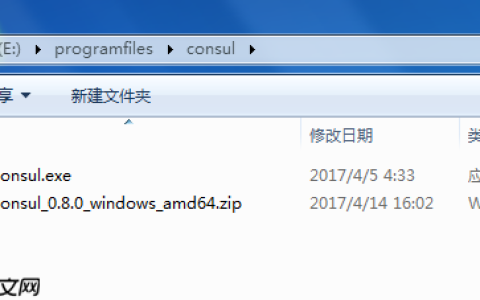 consul怎么在windows下安装