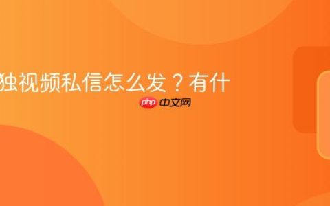 抖音单独视频私信怎么发？有什么用？