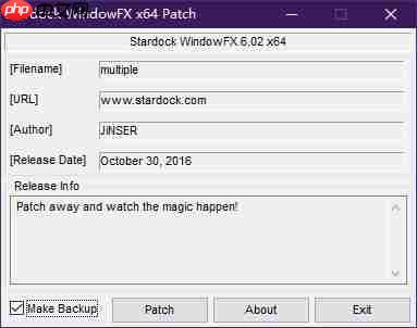 Windows美化软件WindowFX简介