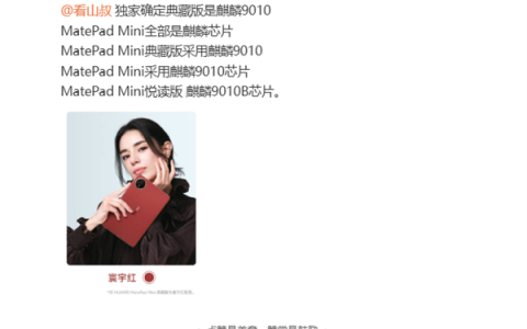 华为首次公开！MatePad Mini全系麒麟芯片：典藏版确认麒麟9010