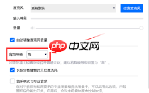 腾讯会议如何设置会议降噪