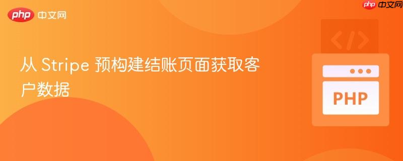 从 stripe 预构建结账页面获取客户数据