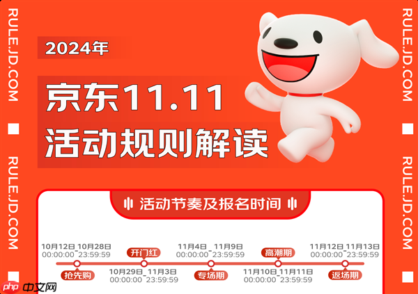 2025年京东双11提前至10月9日开启:满300元减50元 活动玩法出炉