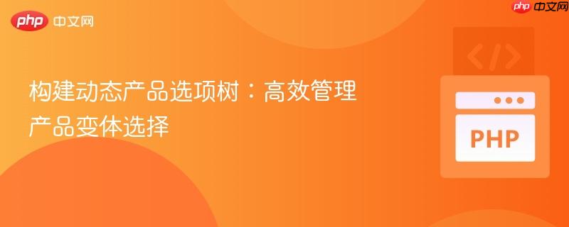 构建动态产品选项树:高效管理产品变体选择