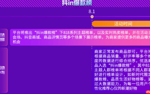 抖音818新潮好物节怎么玩转？活动玩法有哪些？深度解析抖音818核心玩法！