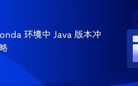 解决 Conda 环境中 Java 版本冲突的策略