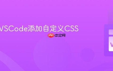 如何为VSCode添加自定义CSS？