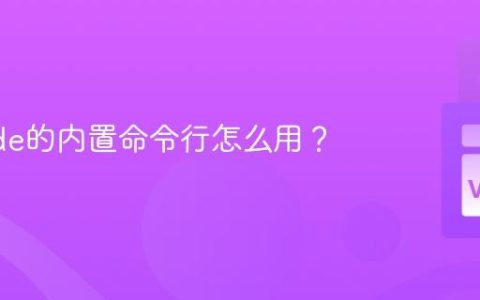 VSCode的内置命令行怎么用？