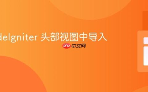 在 CodeIgniter 头部视图中导入模型